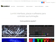 Tablet Screenshot of lumikit.com.br